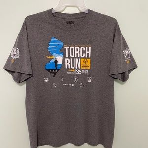 NJ Law Enforcement Torch Run t-shirt size XL minor wear good condition